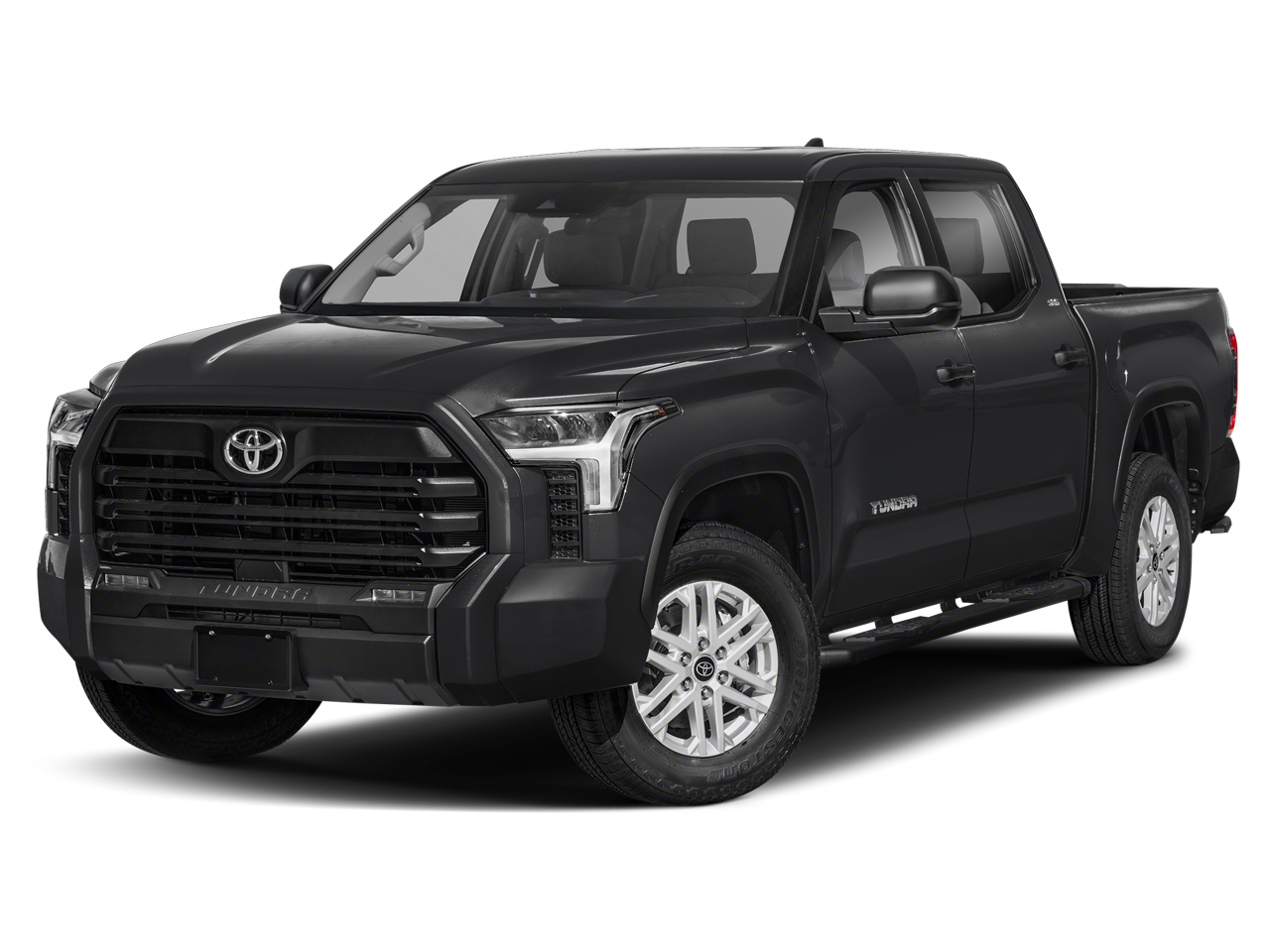 2026 Toyota Tundra SR5 in Midnight Black Metallic — front three-quarter view