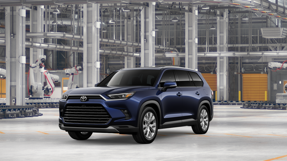 2026 Toyota Grand Highlander Limited in Blueprint — front three-quarter view