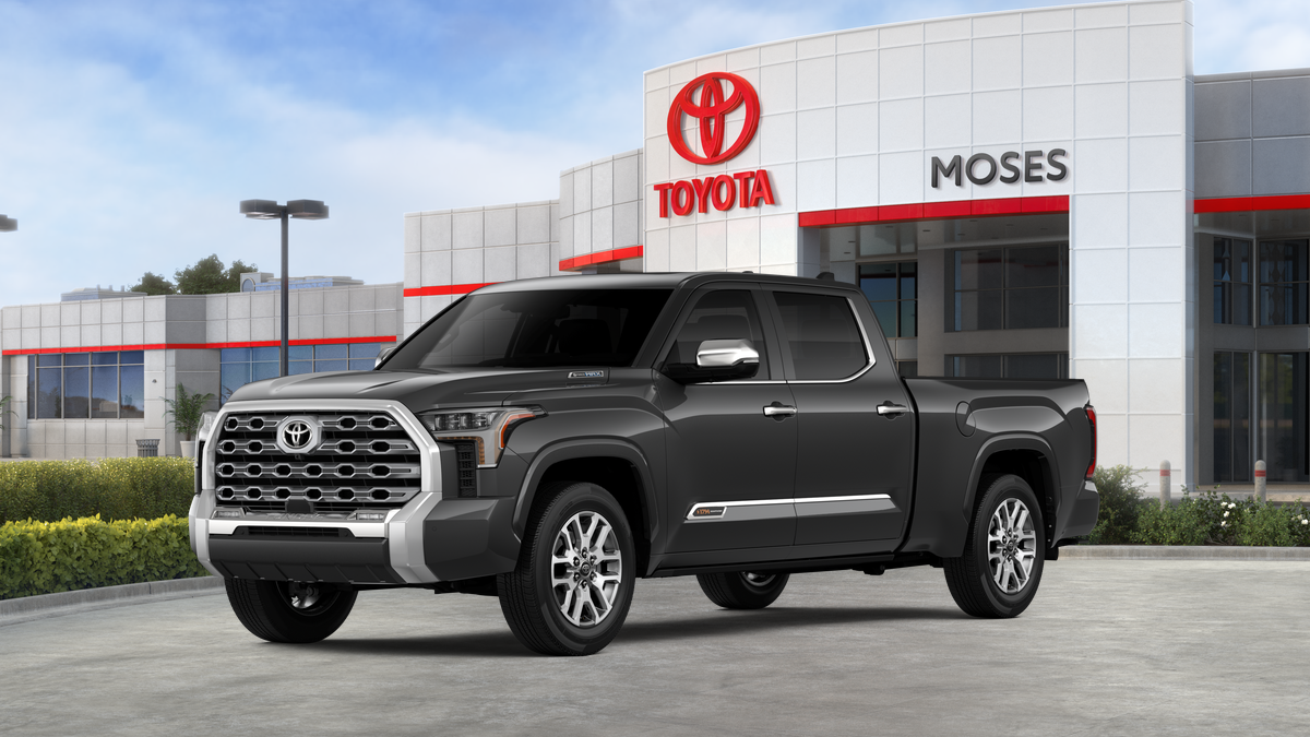 2026 Toyota Tundra i-FORCE MAX Tundra 1794 Edition in Magnetic Gray Metallic — front three-quarter view