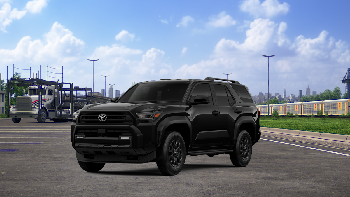2026 Toyota 4Runner SR5 in Black — front three-quarter view